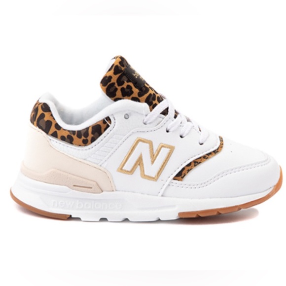 New Balance 997H Athletic Shoe - Baby / Toddler - White / Leopard - Picture 1 of 4